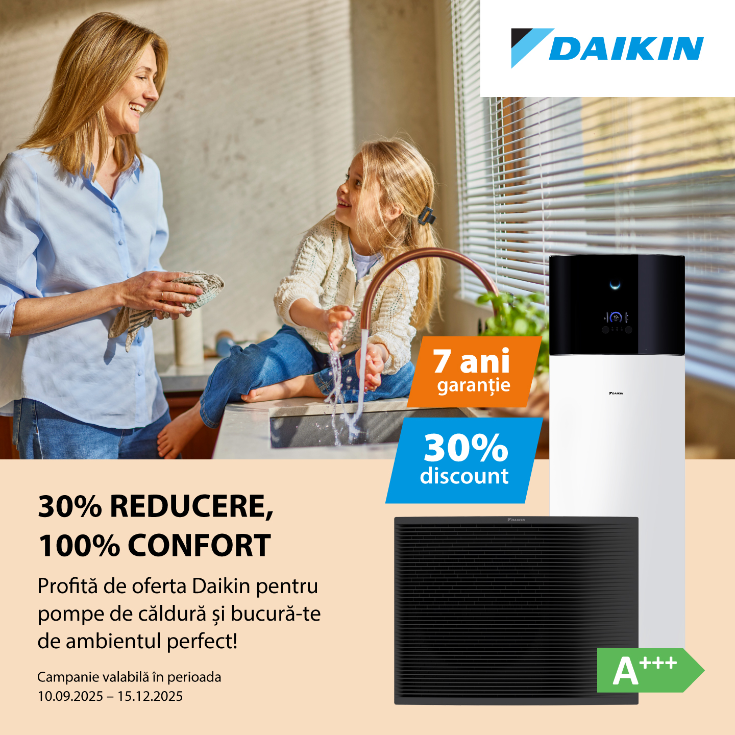 Pompa de caldura daikin instalata de Ciupirom Instal
